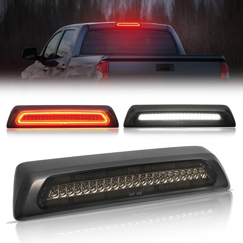 SUPAREE LED Third Brake Light Smoked Lens fit for 2007-2020 Tundra, 3rd Brake Light Assembly Roof White Cargo Light Red High Mount Lamp - Image 1